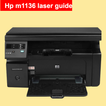 Hp M1136 laser printer Guide Zeichen