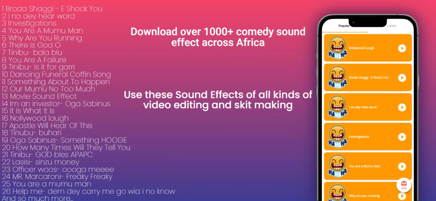 African Comedy Sound Effects APK for Android Download African Comedy Sound Effects APK for Android Download