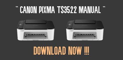 Canon Pixma ts3522 Manual Affiche