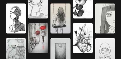 easy drawing ideas पोस्टर