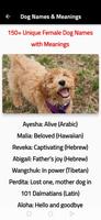1 Schermata Dog names