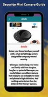 Security Mini Camera Guide تصوير الشاشة 2