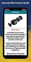 Security Mini Camera Guide تصوير الشاشة 3