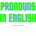pronouns