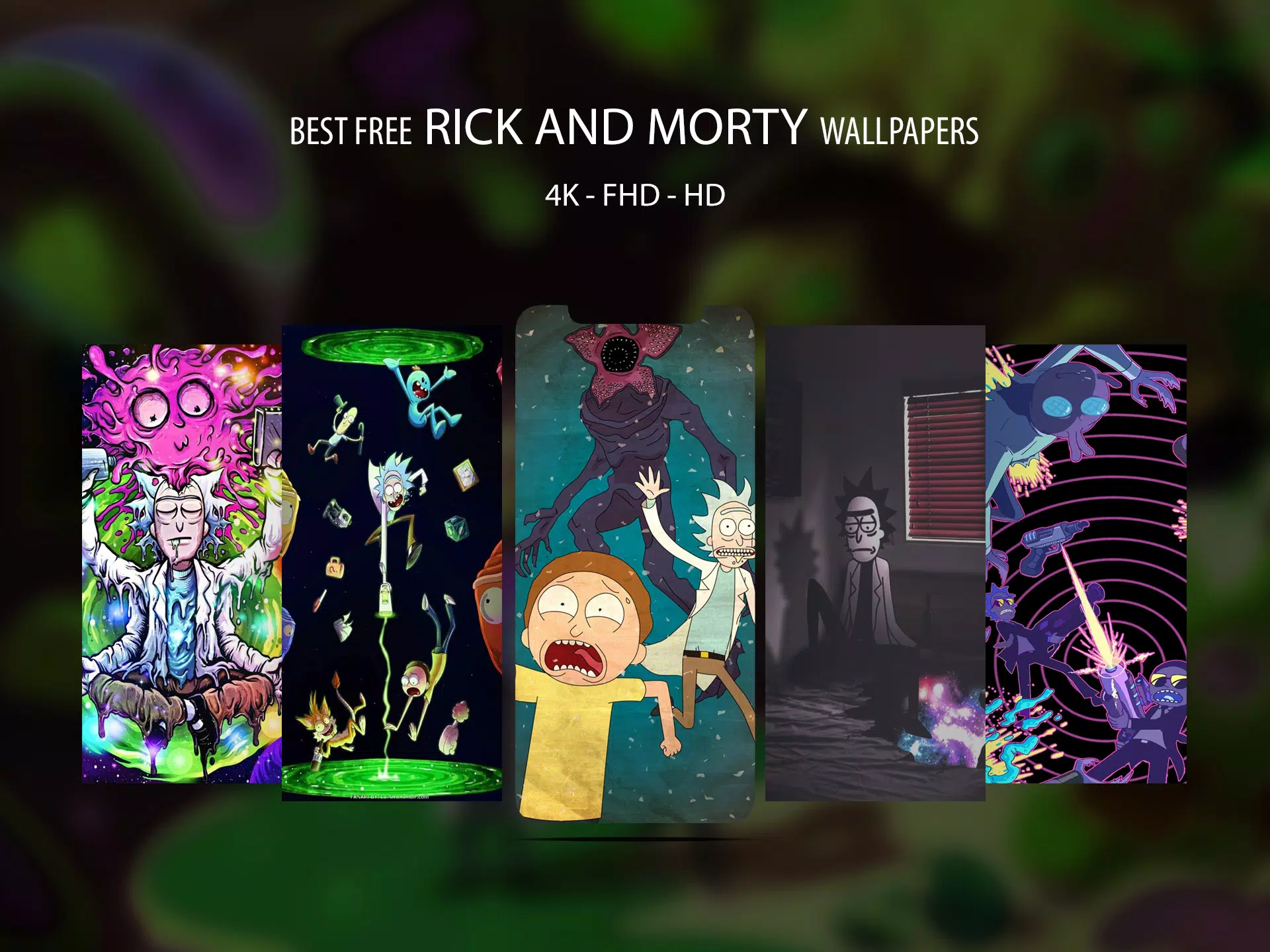 Rick Sanchez Morty Smith Desktop Wallpaper Hi