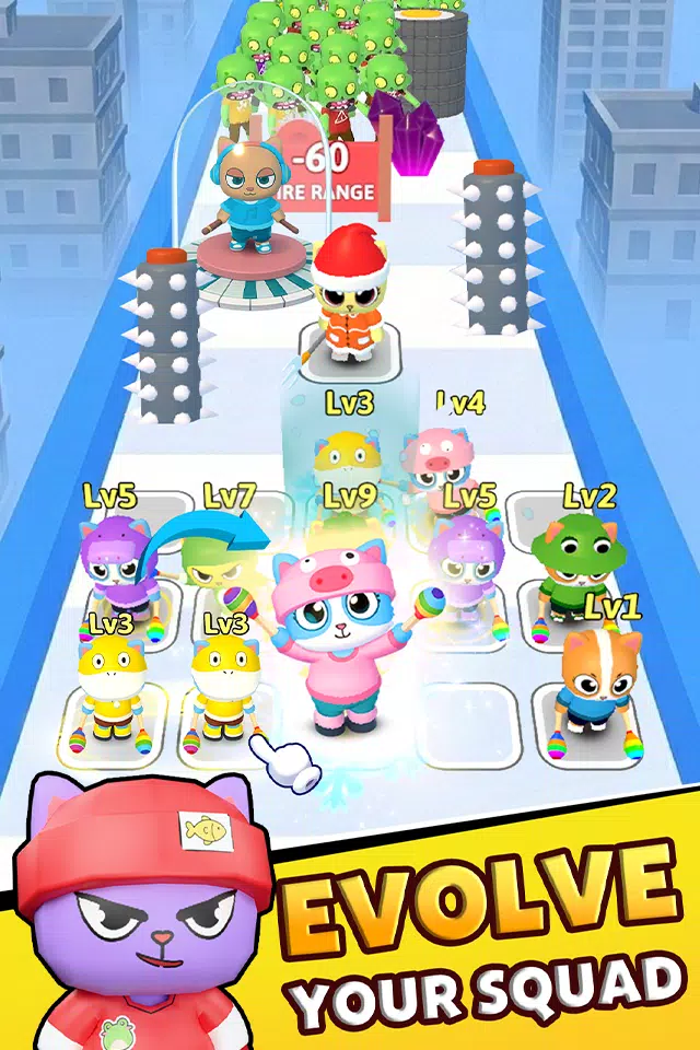 Meow Rush: Merge & Run