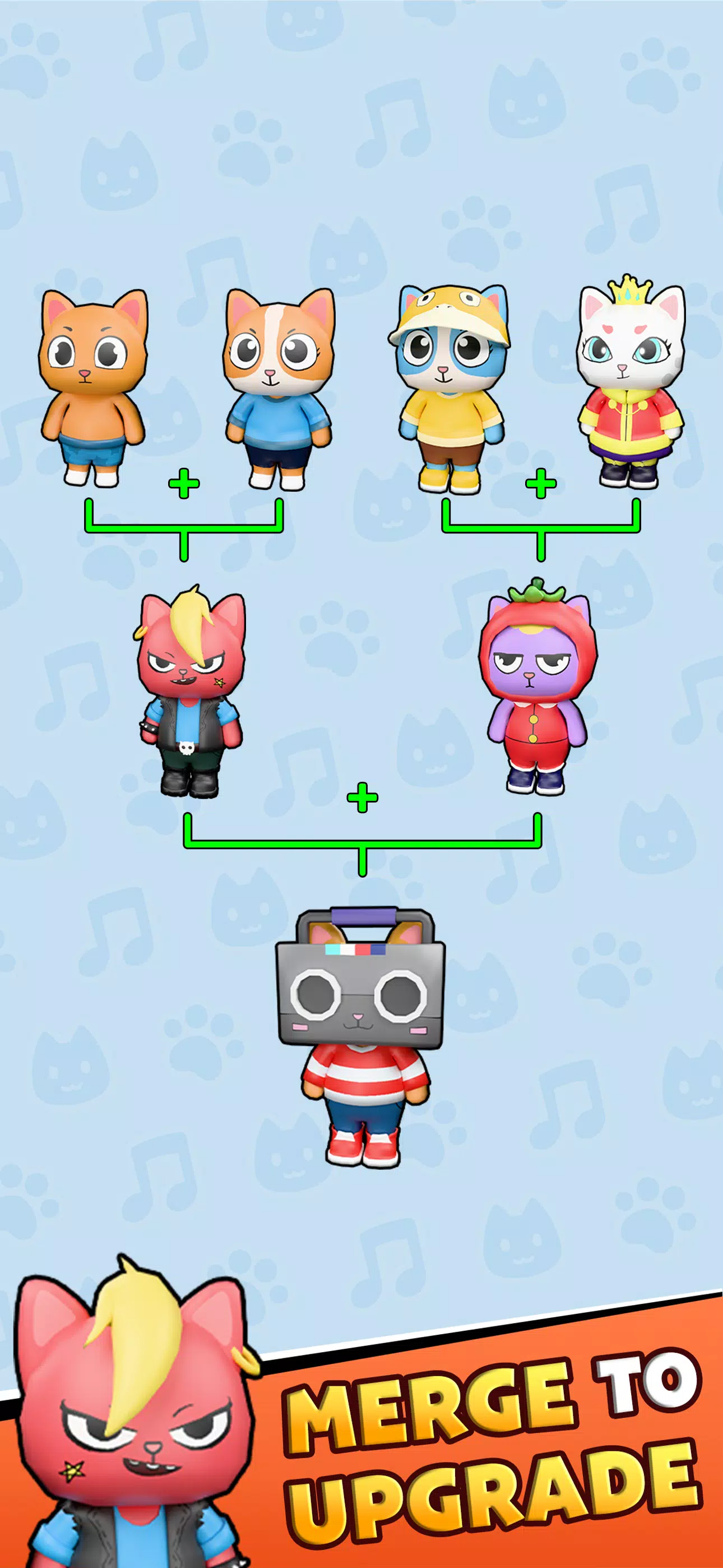 Meow Rush: Merge & Run