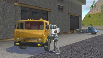 Hard Truck Driver Simulator 3D Affiche