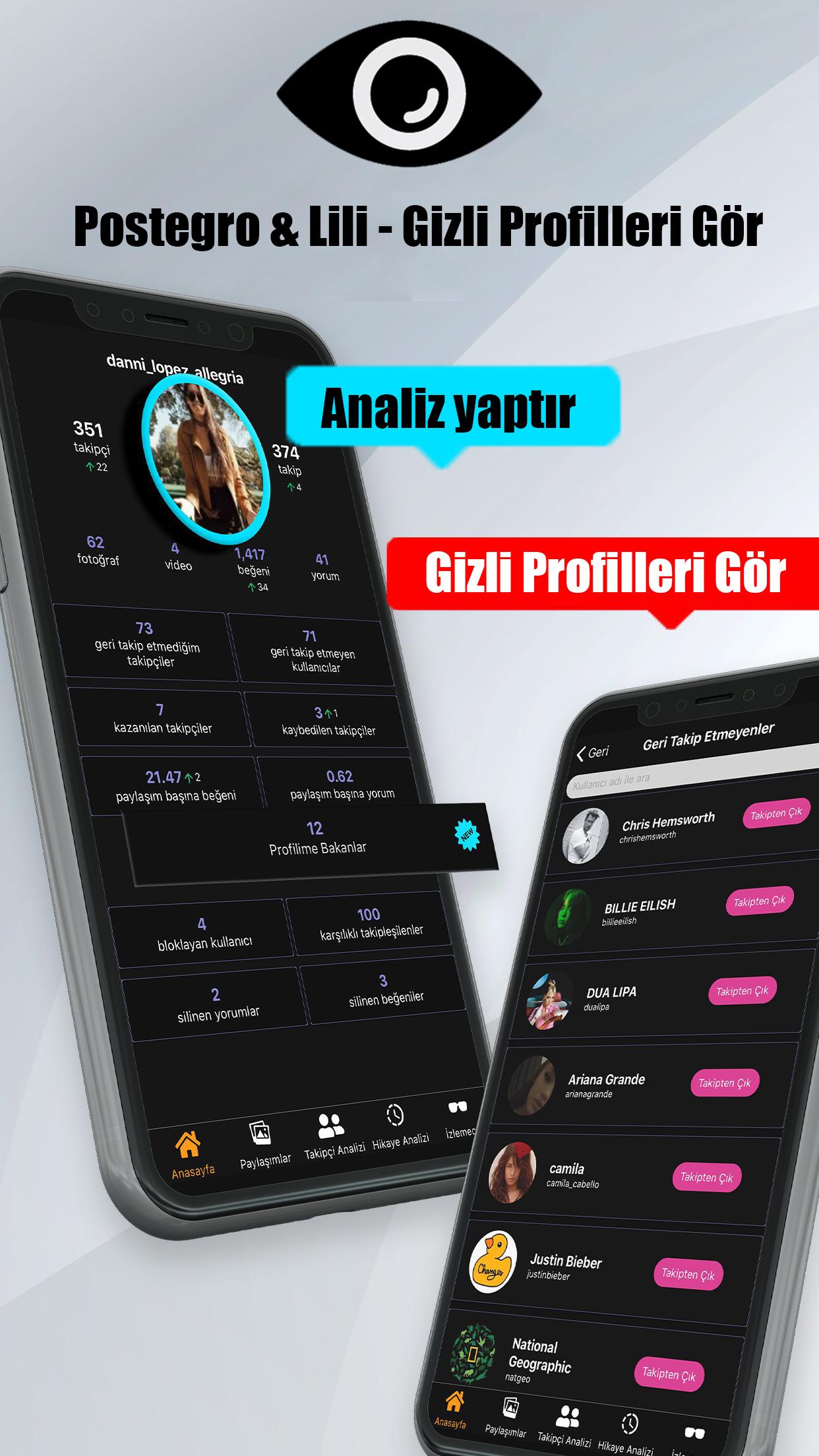 Postegro Web Lili - Profilime Kim Baktı APK für Android herunterladen