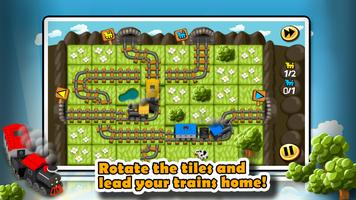 Train Tiles Express Puzzle Cartaz