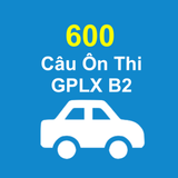 600 Cau On Thi Bang Lai Xe B2 icône
