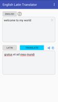 English Latin Translator plakat