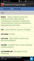 Portuguese English Dictionary screenshot 1