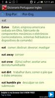 Dicionario Portuegese Ingles imagem de tela 1