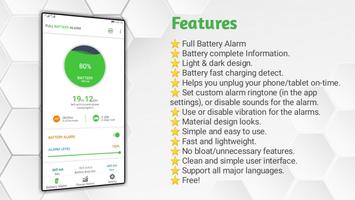 Full Battery Alarm الملصق