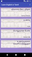 Learn English in Tamil Plakat