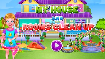 My house and rooms clean up Affiche