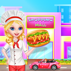 Shopping and Cooking Girl Game ícone