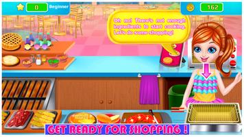 Shopping and Cooking Girl Game 스크린샷 1