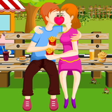 Lover's snack time kissing APK