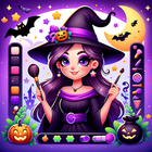 Halloween Fun Girl Makeup Game icône