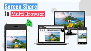 Mobile to Browser Mirroring plakat