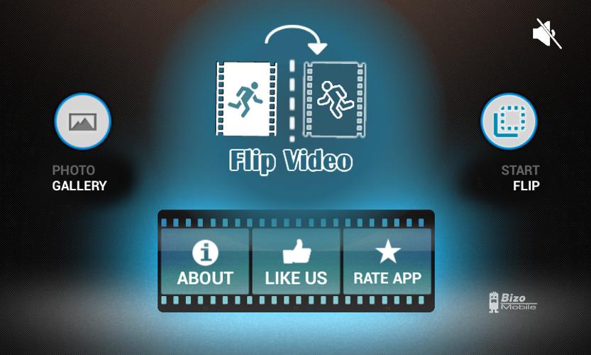 Video FX. Bizo mobile Reverse movie FX. Flip Video based Tool.