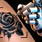 Designs de tatouage de test AI icône