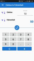 Poster Celsius to Fahrenheit