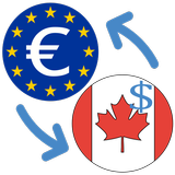 Euro to Canadian Dollar biểu tượng
