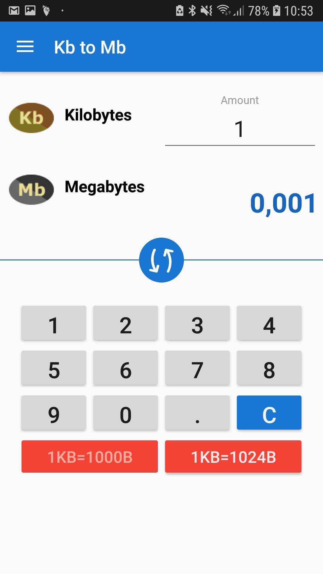Kb to Mb for Android - APK Download