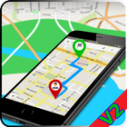 Mapy nawigacyjne GPS - Widok 3D z widokiem trasy r ikona