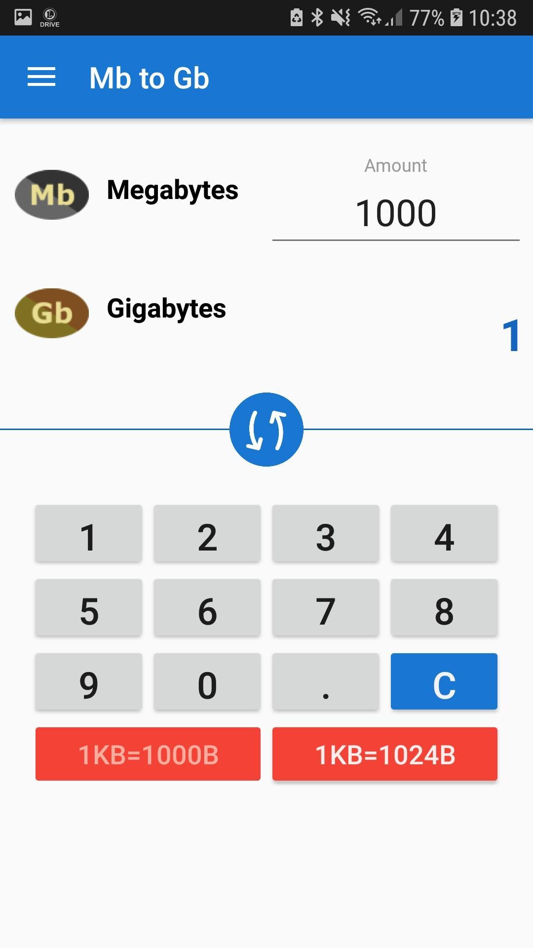 File Sizes Conversion Chart Kilobyte Kb Megabyte Mb Gigabyte
