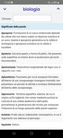 1 Schermata Dizionario di Biologia