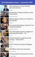 Cyril Ramaphosa News - przywódca RPA plakat