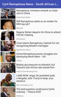 Cyril Ramaphosa News - South African Leader โปสเตอร์