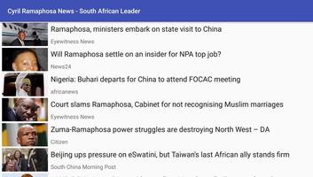 Cyril Ramaphosa News - South African Leader screenshot 1