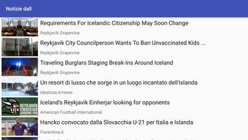 1 Schermata Notizie dall'Islanda