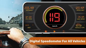 GPS 속도계 속도 한계 - 사용량 HUD 보다 포스터