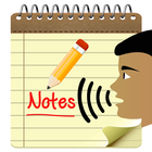 Notatnik głos - mowa na tekst ikona
