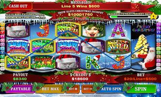 Snow Slots Merry Christmas Affiche
