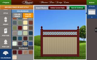 برنامه‌نما Illusions Fence Design Center عکس از صفحه