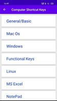 Computer Shortcut Keys تصوير الشاشة 1