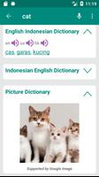 Indonesian English Dictionary capture d'écran 1
