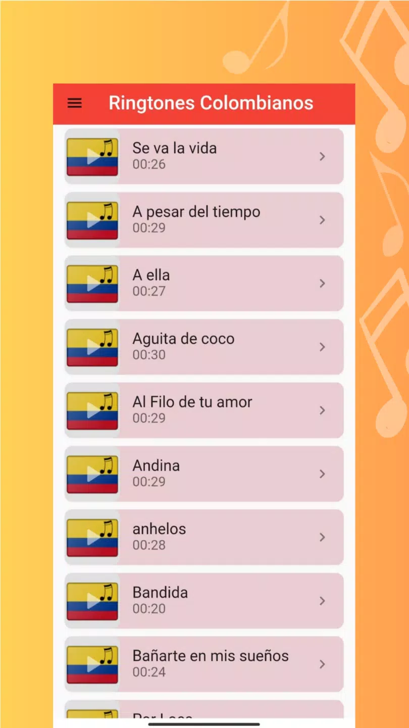 Descarga de APK de Tonos de musica colombiana para Android