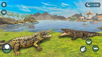 Hungry Animal Crocodile Games Cartaz
