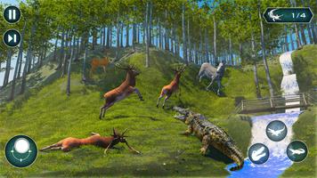 Hungry Animal Crocodile Games imagem de tela 2
