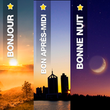 Bonjour, Après-midi, Nuit simgesi