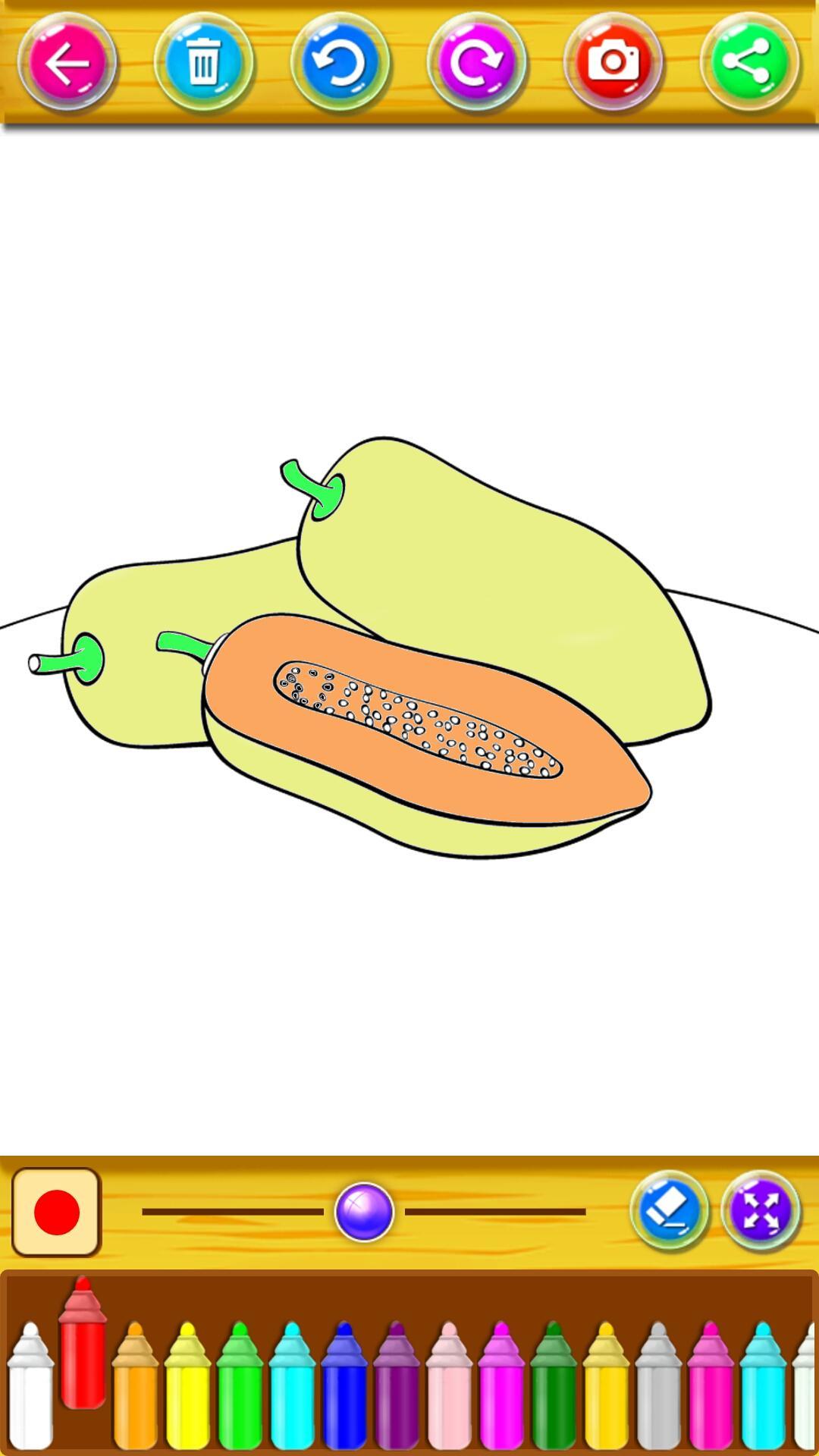 Mewarnai Buah buahan dan Buku Gambar pour Android