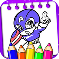 Coloring Captain Superhero